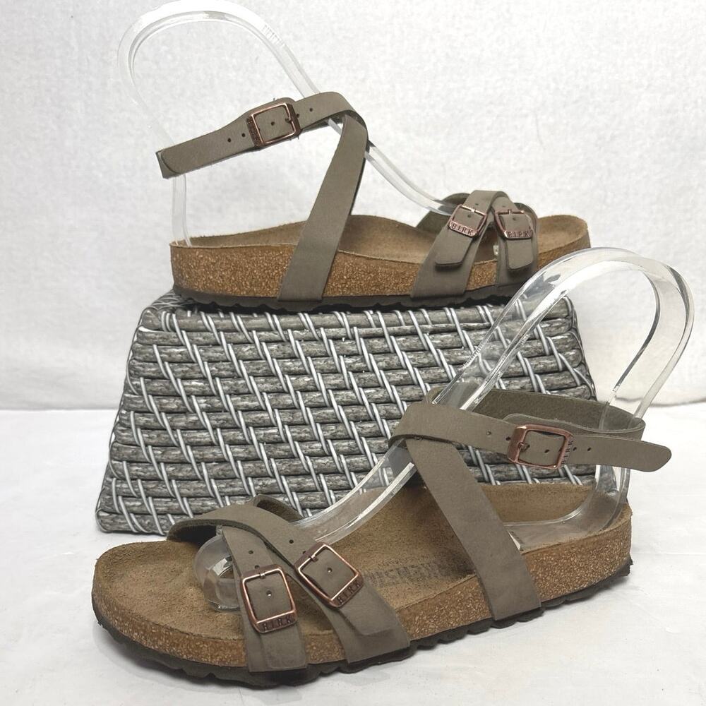 Birkenstock Daloa Sandals Mocca Brown Ankle Strap Women's Size 6 (37)